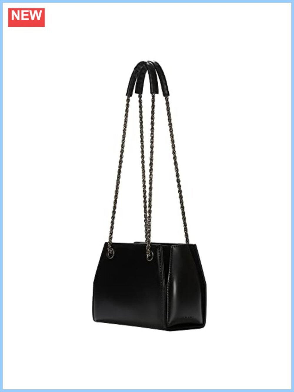 PU Leather Chain Strap Tote Shoulder Bag Pouch for Women